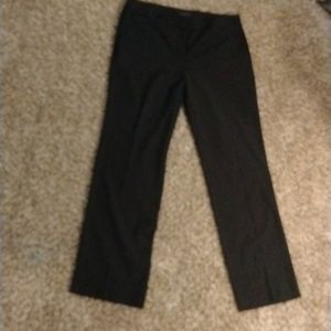 BLACK PEN STRIP DRESS PANTS